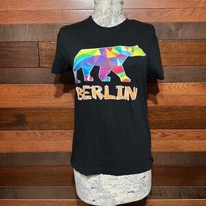 Roly Crew Neck Short Sleeve Black Graphic Tee Shirt